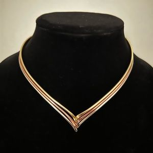 Artisan tri-wire necklace
